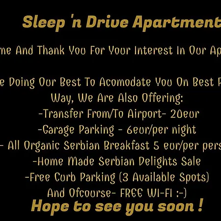 Apartment Sleep'N Drive Belgrade Exterior photo